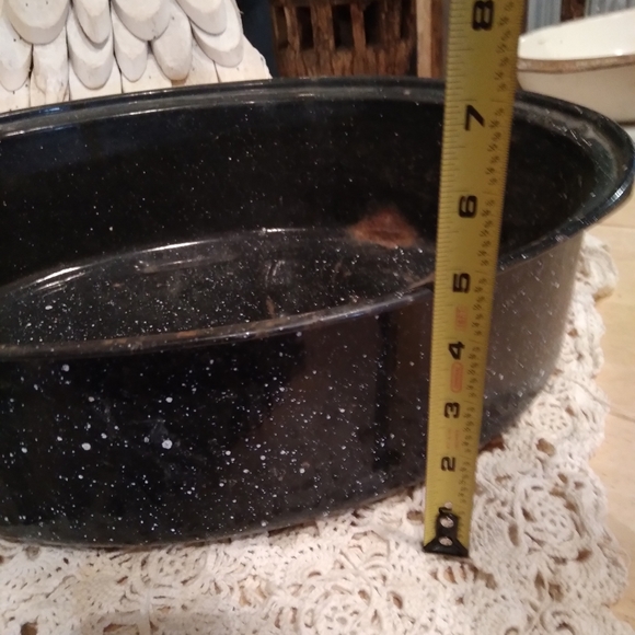 Vintage enamel roaster pan - Picture 5 of 6